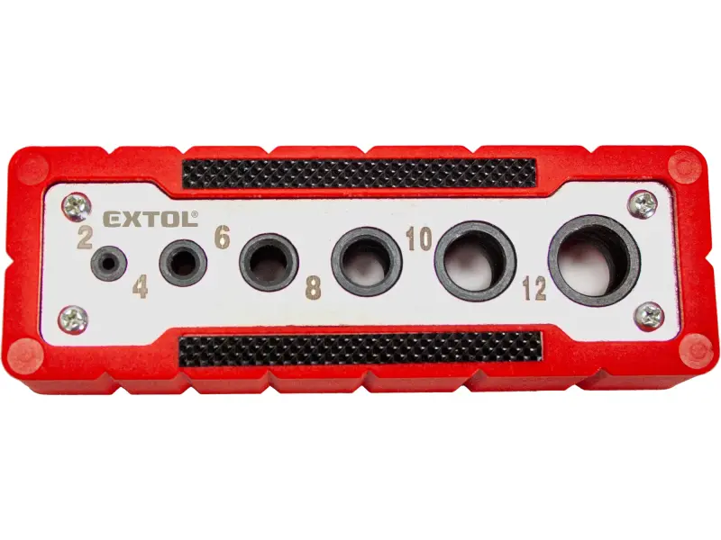 vrtací vodící šablona, O 2-4-6-8-10-12mm